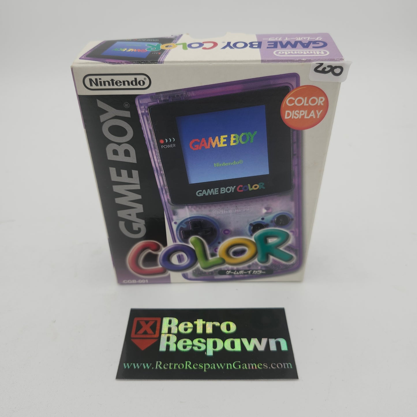 Clear Atomic Purple Game Boy Pocket - JP GameBoy (Complete)