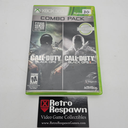 Call of Duty Black Ops I and II Combo Pack - Xbox 360 (Complete)