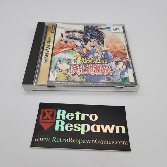 JP Shinsetsu Samurai Spirits Bushidou Retsuden - JP Sega Saturn (Complete)