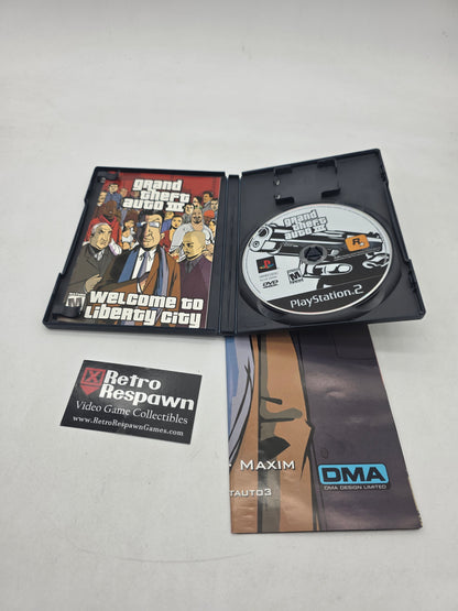 Grand Theft Auto III - Playstation 2 (Complete/ w Map)
