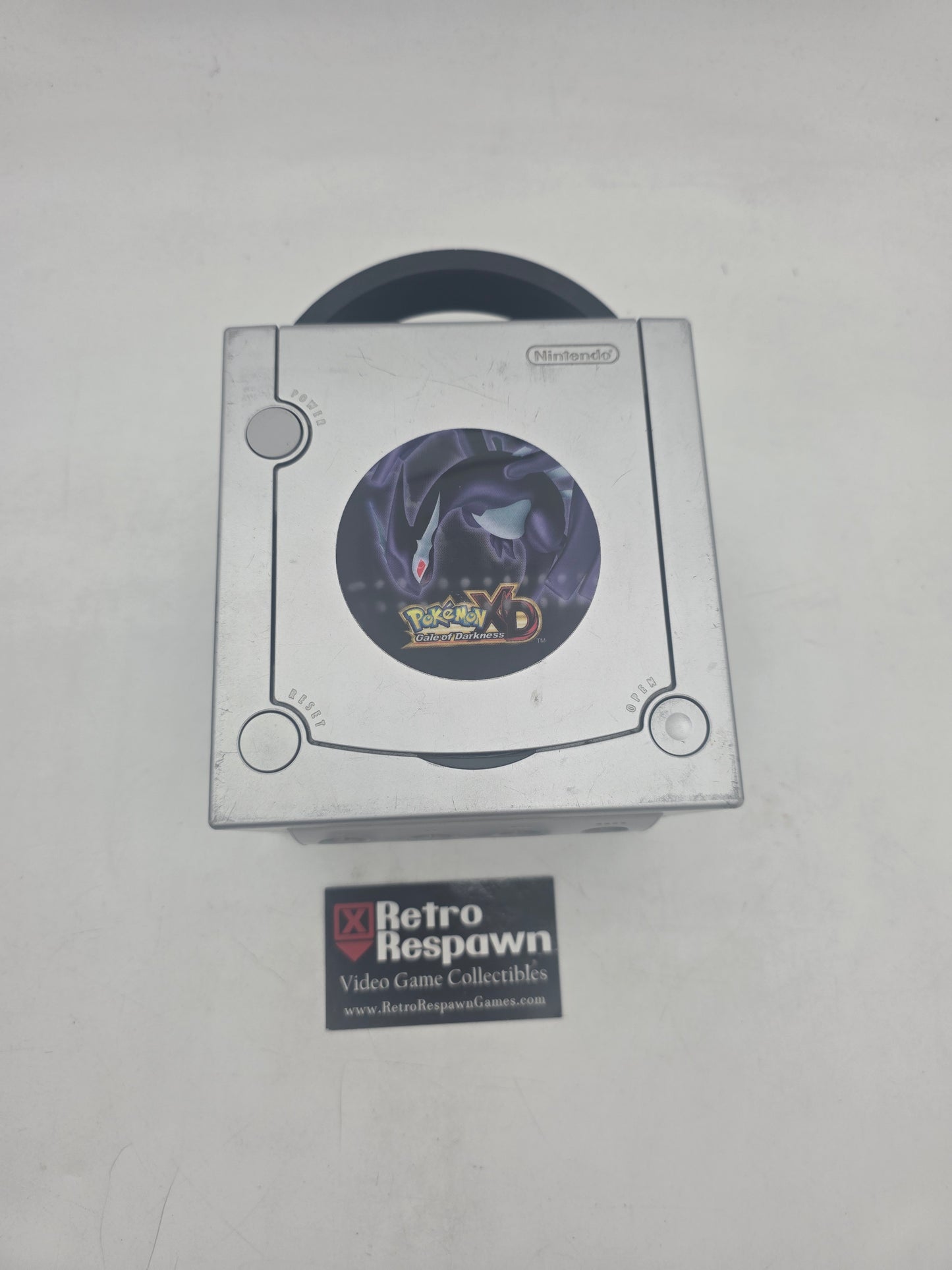 Platinum GameCube System [Pokemon XD: Gale of Darkness Faceplate] - Gamecube (Console+Controller+Wires)