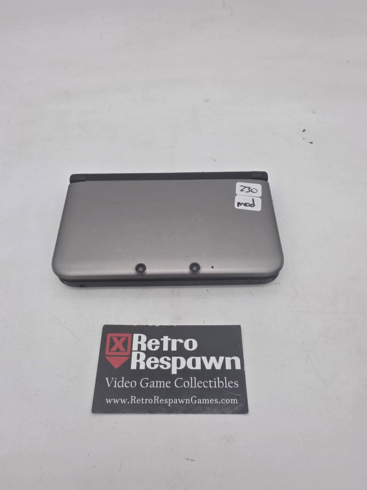 Modded Black/Silver Nintendo 3DS LL - JP Nintendo 3DS (Console + Charger)