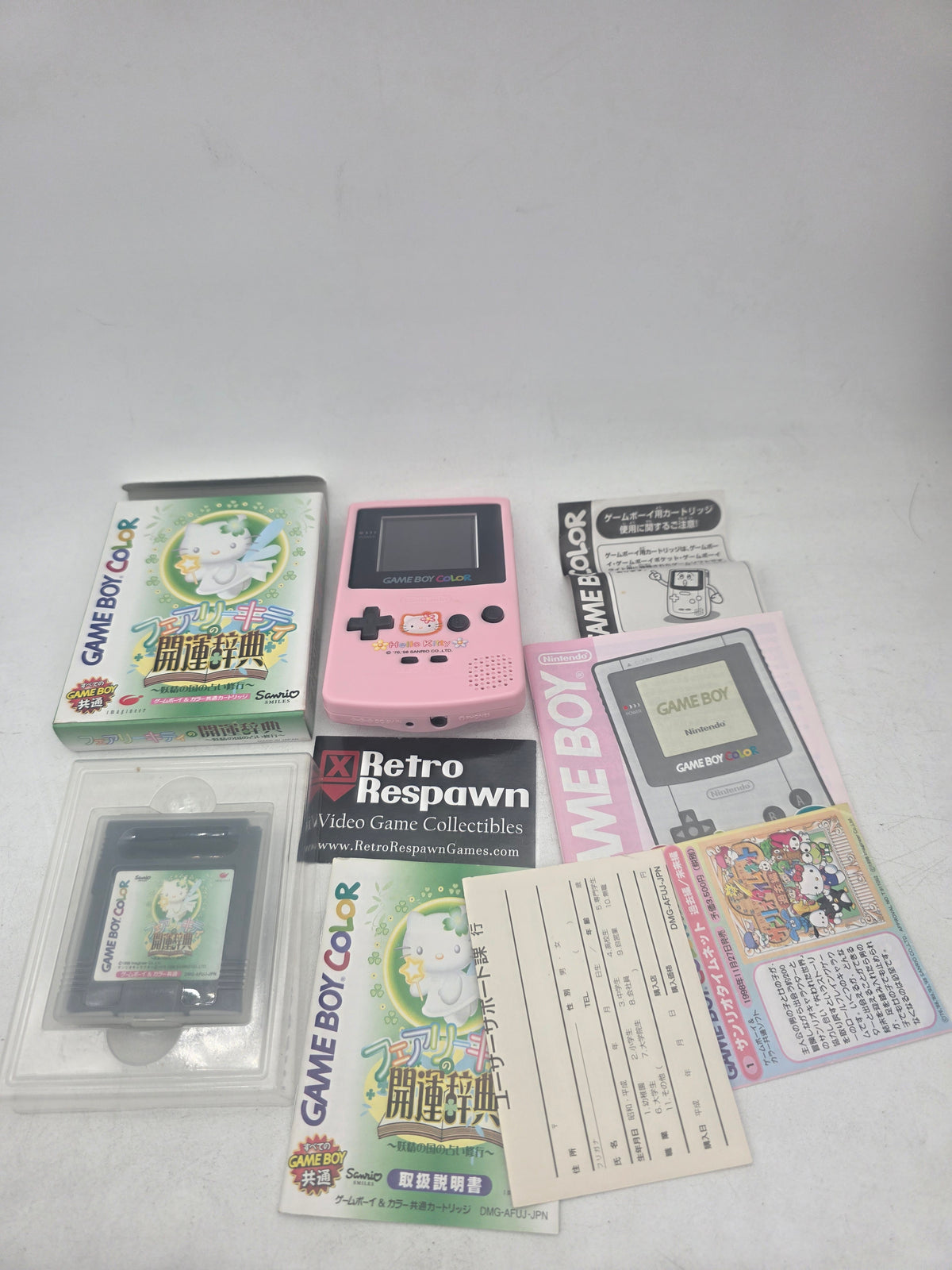 [Backlit OLD MOD] Hello Kitty Gameboy Color - JP Gameboy Color (Complete)