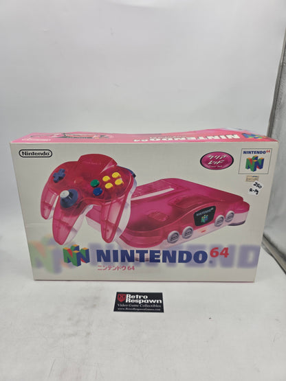 Region Free Clear White & Red Nintendo 64 System - JP Nintendo 64 (Complete)