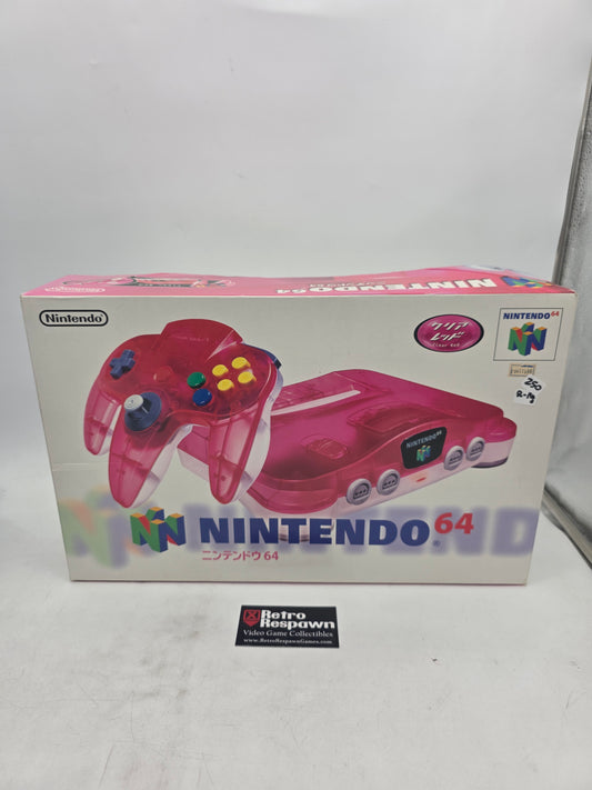 Region Free Clear White & Red Nintendo 64 System - JP Nintendo 64 (Complete)