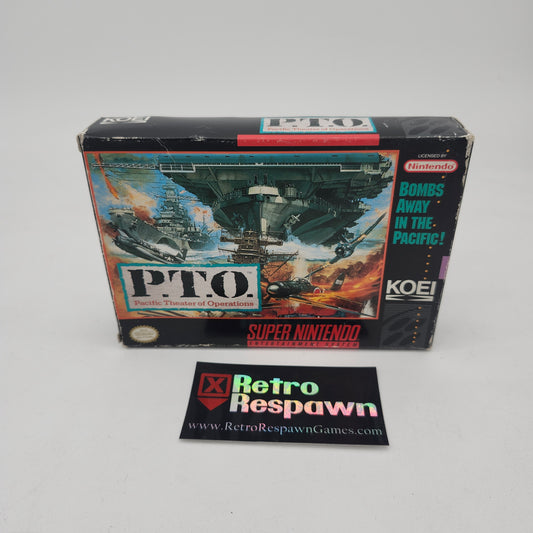 P.T.O. - Super Nintendo (Complete)