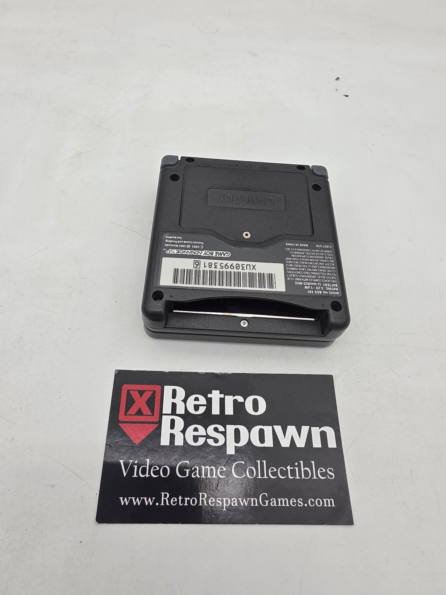 Reshelled Graphite Gameboy Advance SP [AGS-101] - GameBoy Advance (Console + Charger)