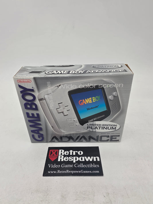 Platinum Gameboy Advance System - GameBoy Advance (Complete)