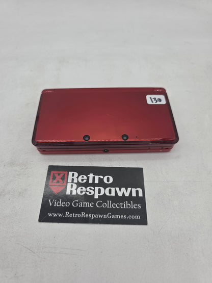 Nintendo 3DS Flame Red - Nintendo 3DS (Console + Charger)