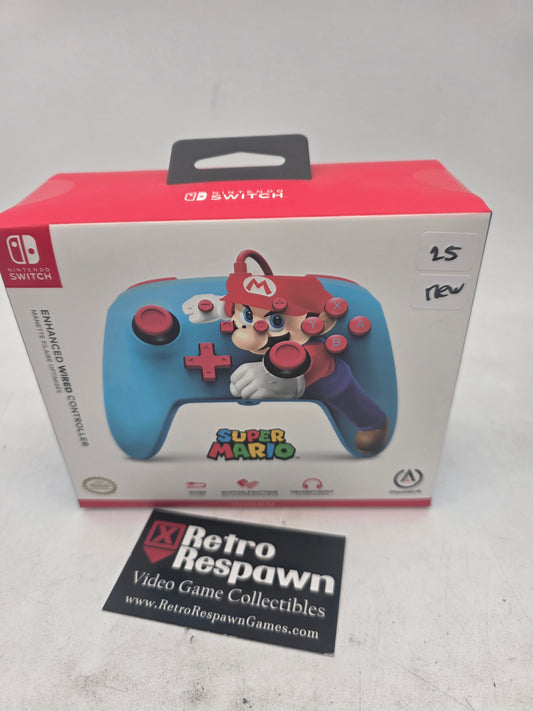 Super Mario Enhanced Wired Controller - Nintendo Switch (Sealed)