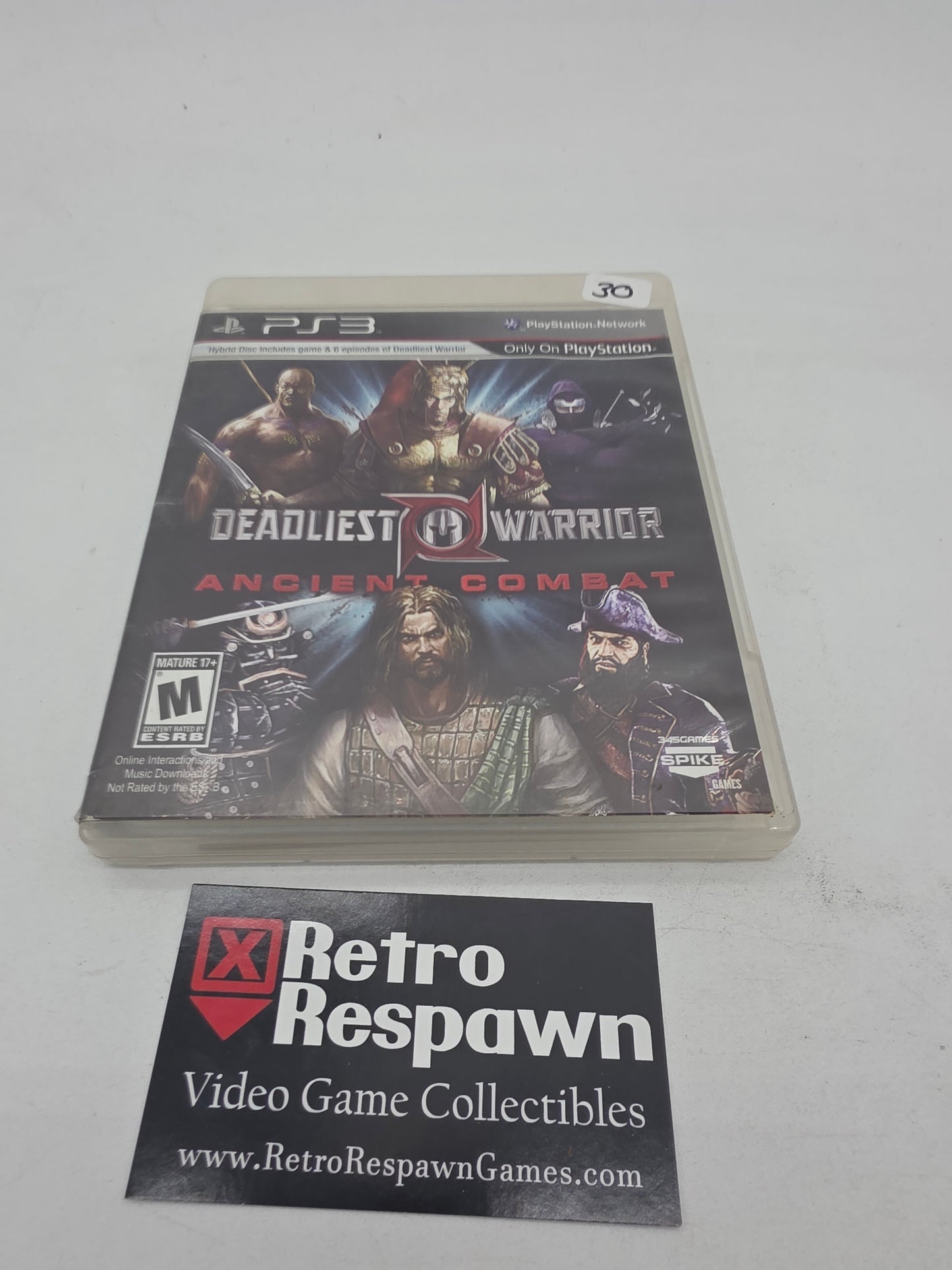 Deadliest Warrior: Ancient Combat - Playstation 3 (Complete)