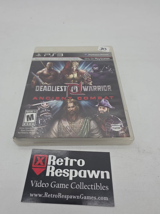 Deadliest Warrior: Ancient Combat - Playstation 3 (Complete)