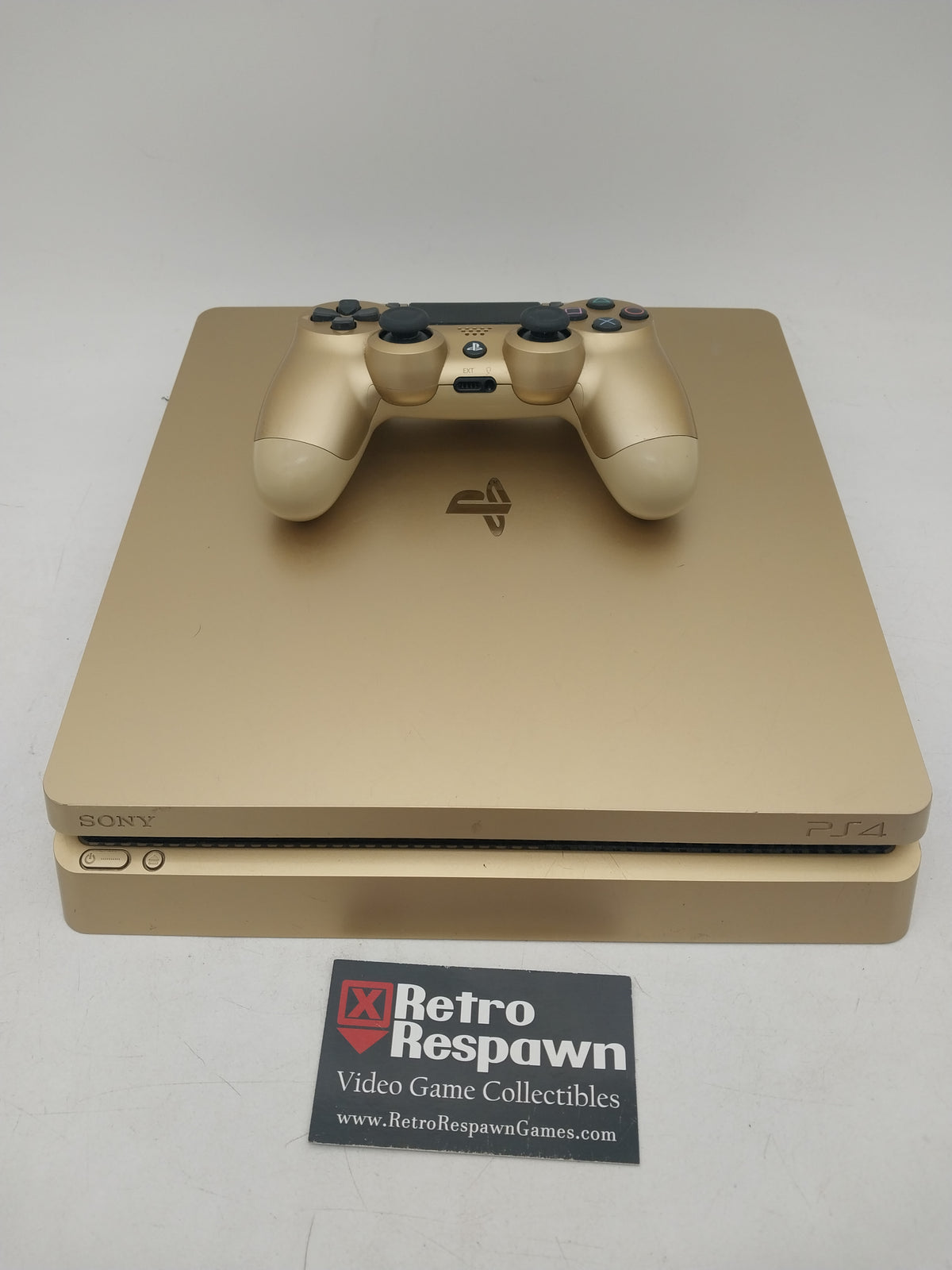 Playstation 4 Slim Gold Console - Playstation 4 (Console+Controller+All Wires)