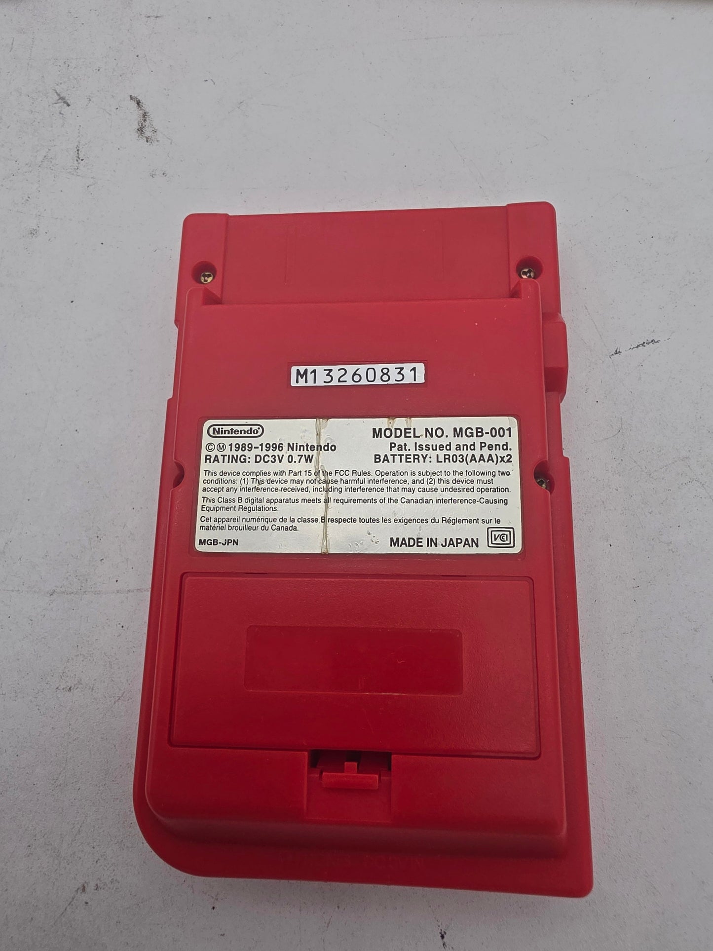 Red Game Boy Pocket - JP GameBoy (Complete)