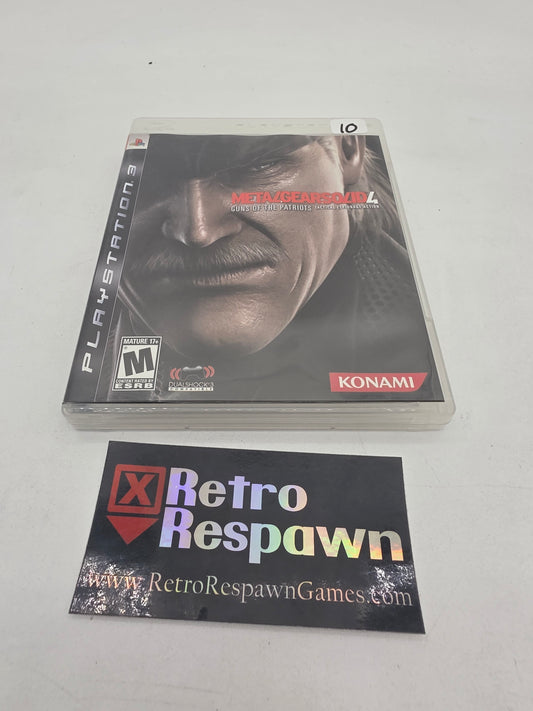 Metal Gear Solid 4 Guns of the Patriots - Playstation 3 (Complete)
