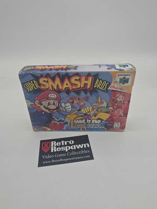 Super Smash Bros. - Nintendo 64 (Complete/Very Poor Shape)