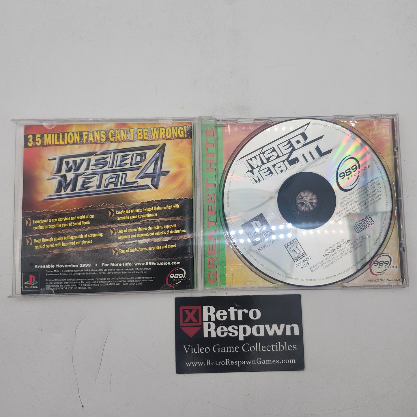 Twisted Metal 3 [Greatest Hits] - Playstation (Complete)