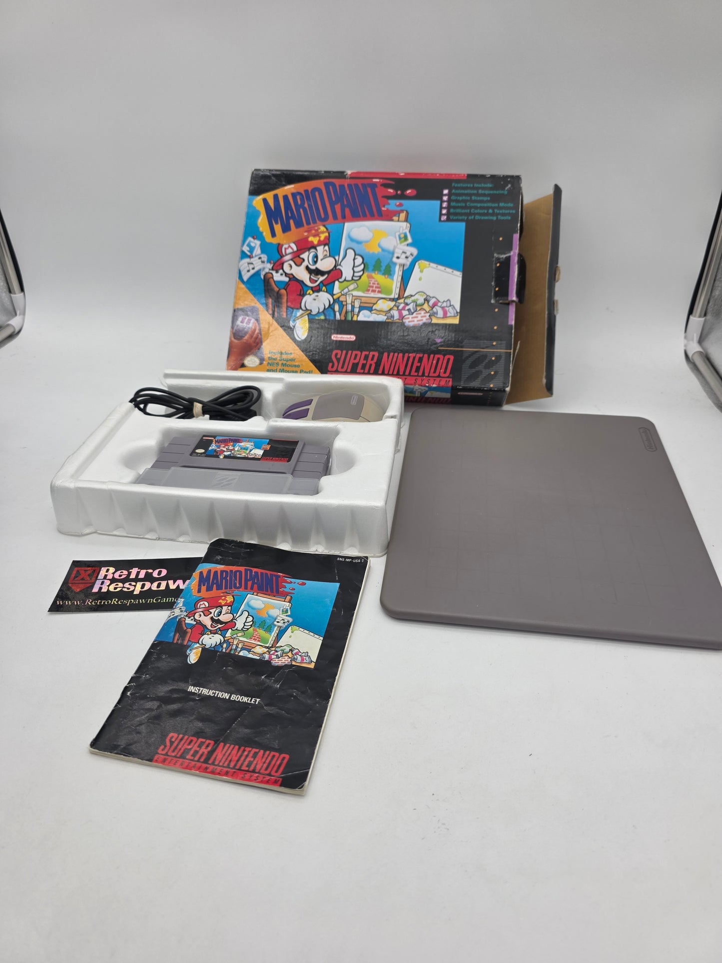 Mario Paint [Mouse Bundle] - Super Nintendo (Complete)