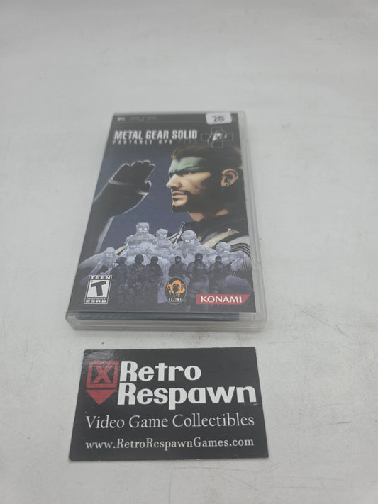 Metal Gear Solid Portable Ops Plus - PSP (Complete)