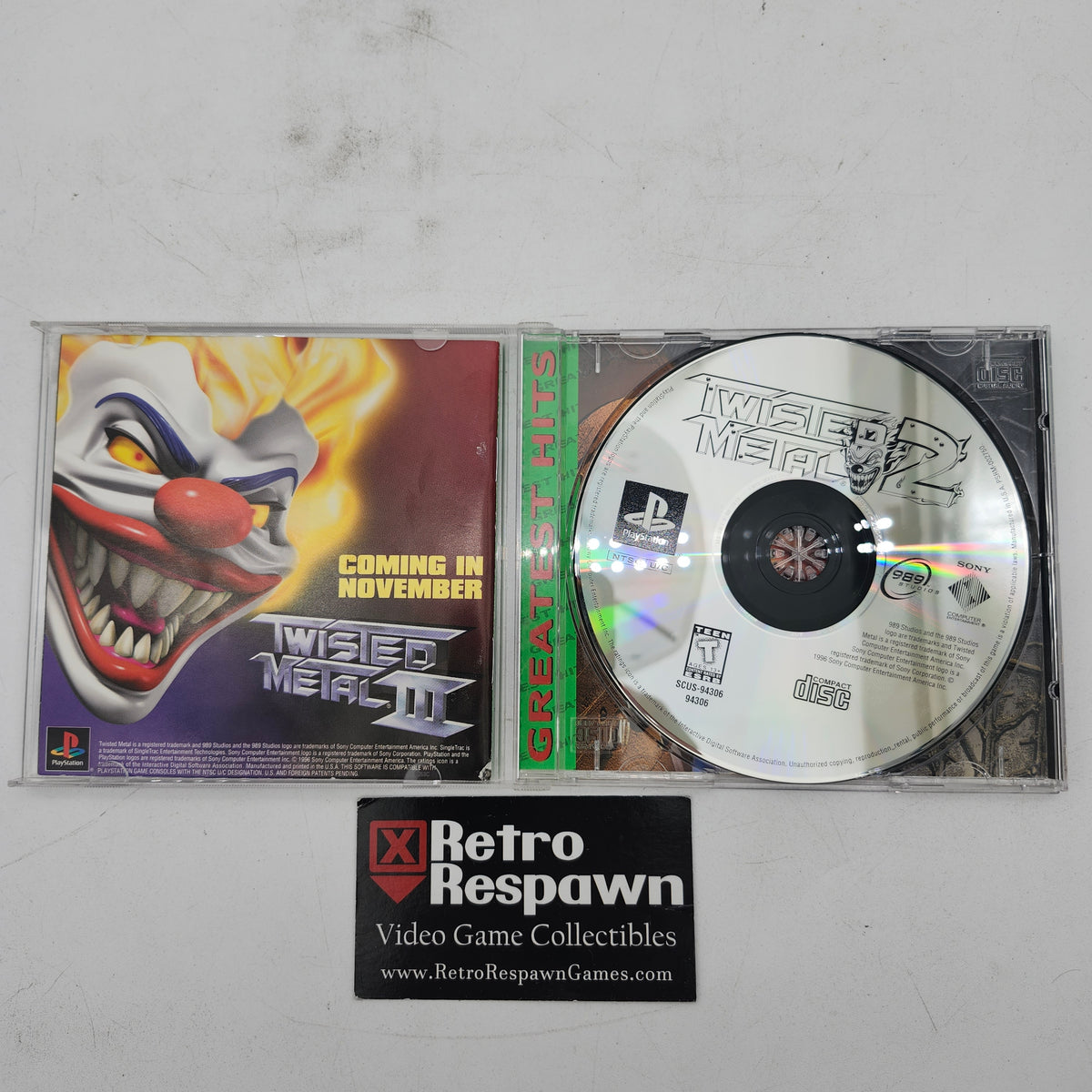 Twisted Metal 2 [Greatest Hits] - Playstation (Complete)