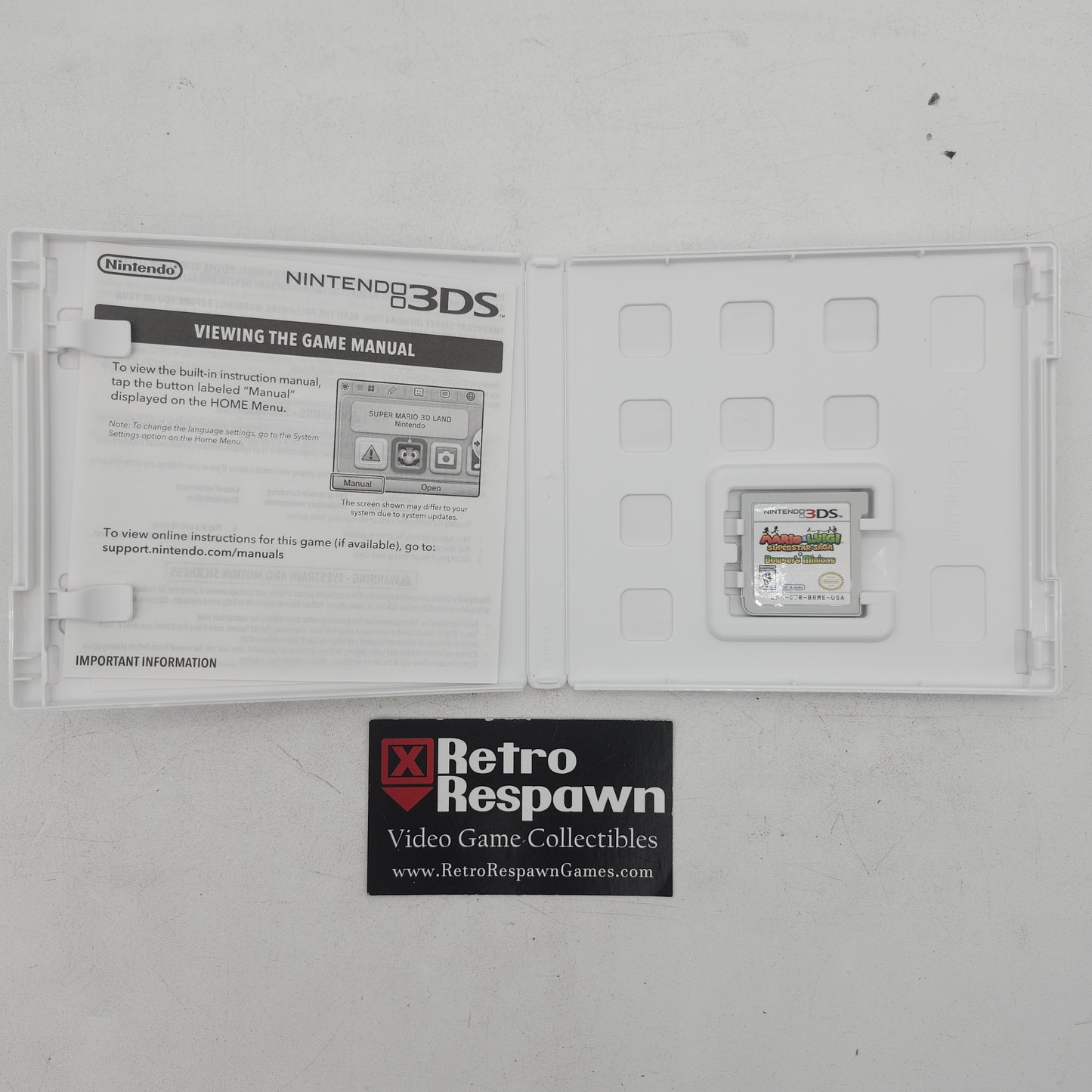 Mario & Luigi: Superstar Saga + Bowser's Minions - Nintendo 3DS (Complete)