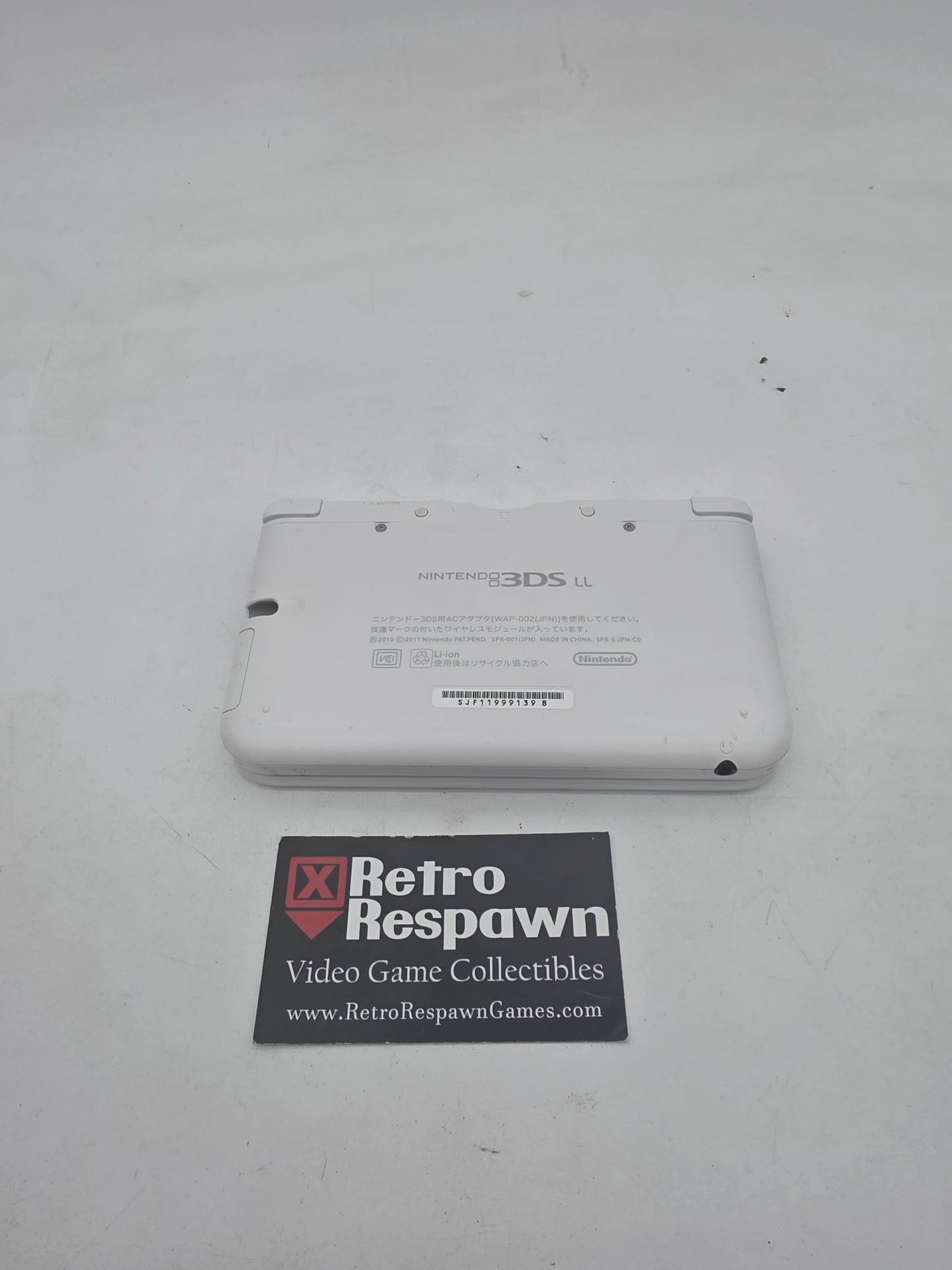 Modded New Nintendo 3DS LL Pearl White - JP Nintendo 3DS (Console + Charger)