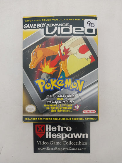 GBA Video Pokemon Johto Photo Finish and Playing with Fire - GameBoy Advance (Complete)