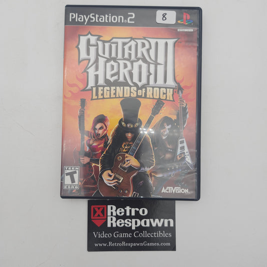 Guitar Hero III Legends of Rock - Playstation 2 (Complete)