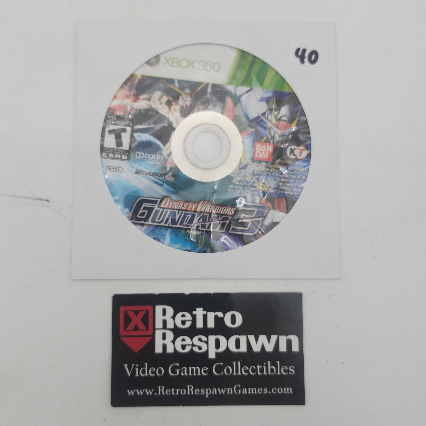 Dynasty Warriors: Gundam 3 - Xbox 360 (Game Only)