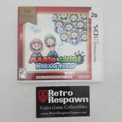 Mario and Luigi: Dream Team [Nintendo Selects] - Nintendo 3DS (Complete)