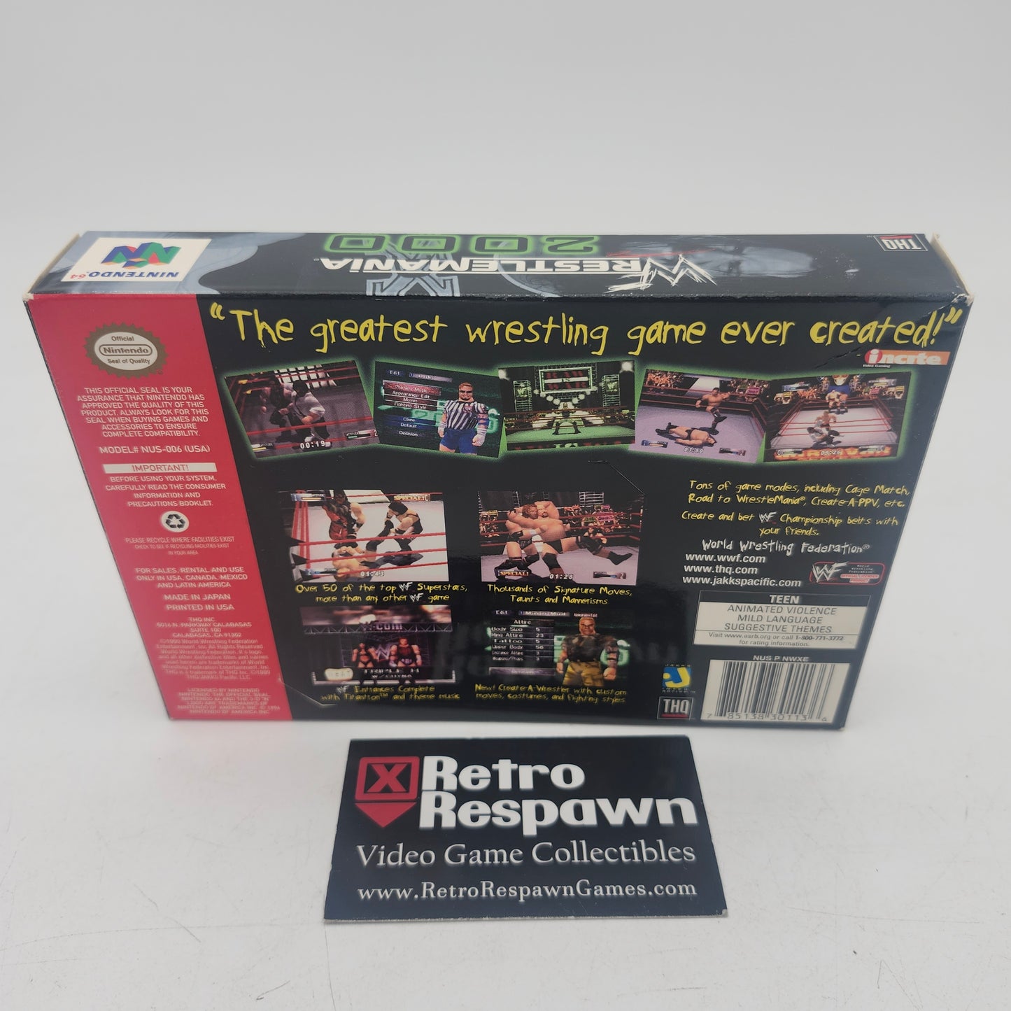 WWF Wrestlemania 2000 - Nintendo 64 (Complete)