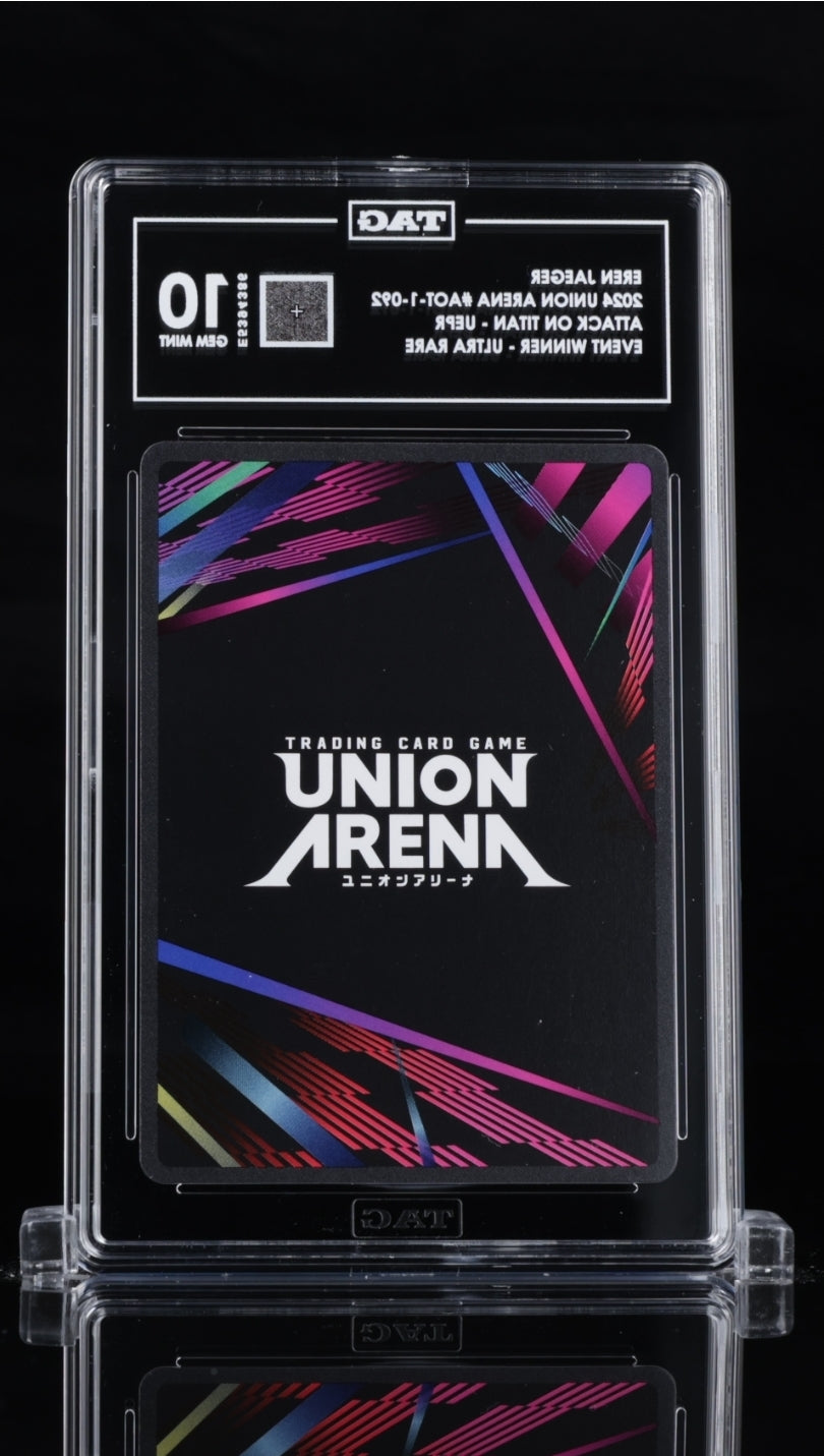 Eren Jaeger English Winner Union Arena - TCG- [Tag 10 Gem, Gem Mint]
