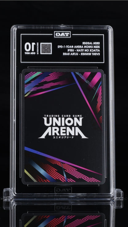 Eren Jaeger English Winner Union Arena - TCG- [Tag 10 Gem, Gem Mint]