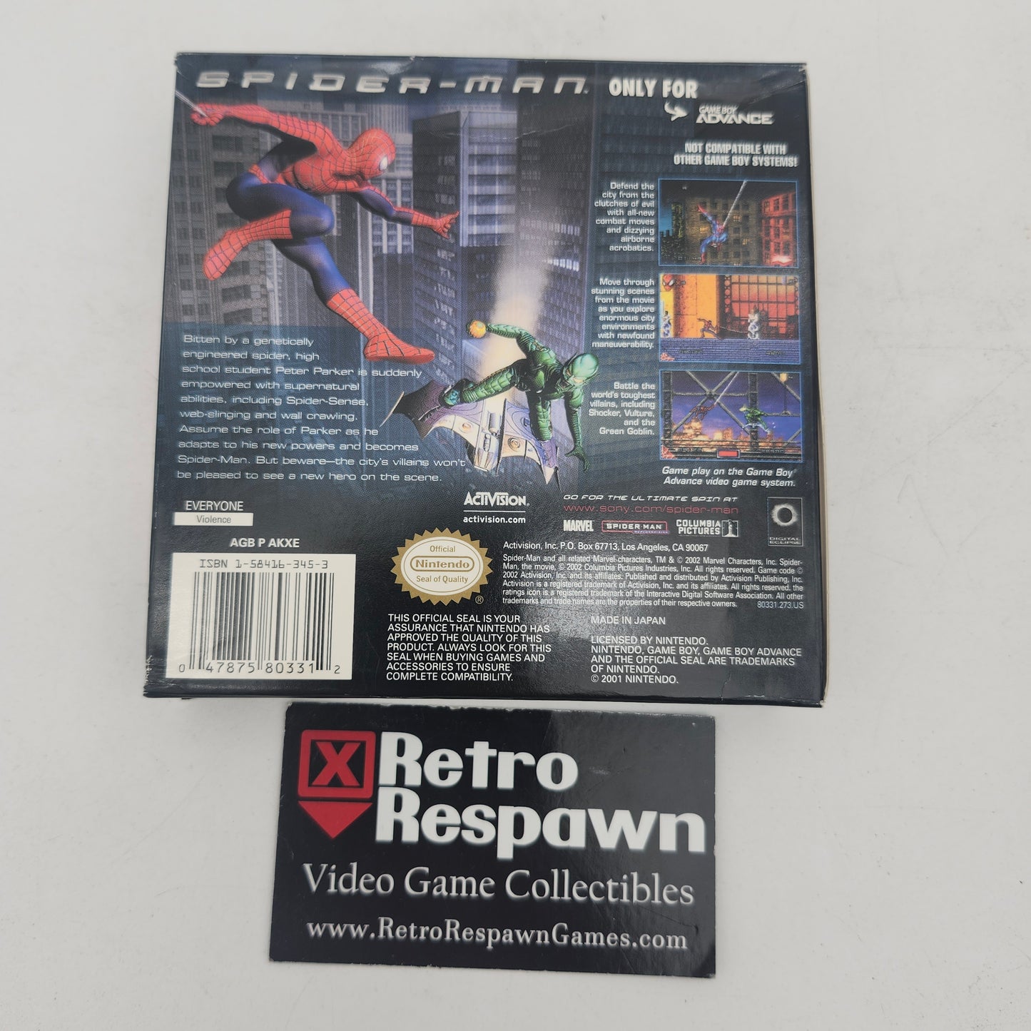 Spiderman - GameBoy Advance (Complete)