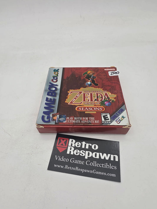 1st Print Zelda Oracle of Seasons - GameBoy Color (Complete)