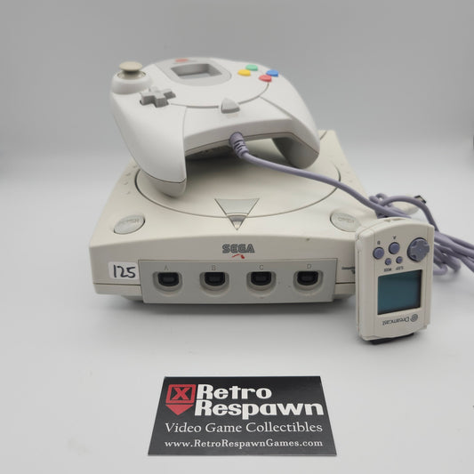 Sega Dreamcast Console - Sega Dreamcast (Console, Controller, VMU and all the wires)