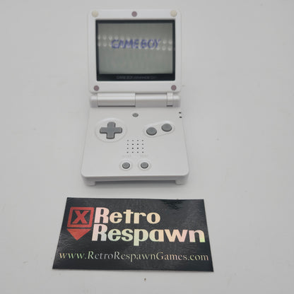 White IPS Modded Gameboy Advance Sp - Gameboy Advance (Console + Charger)