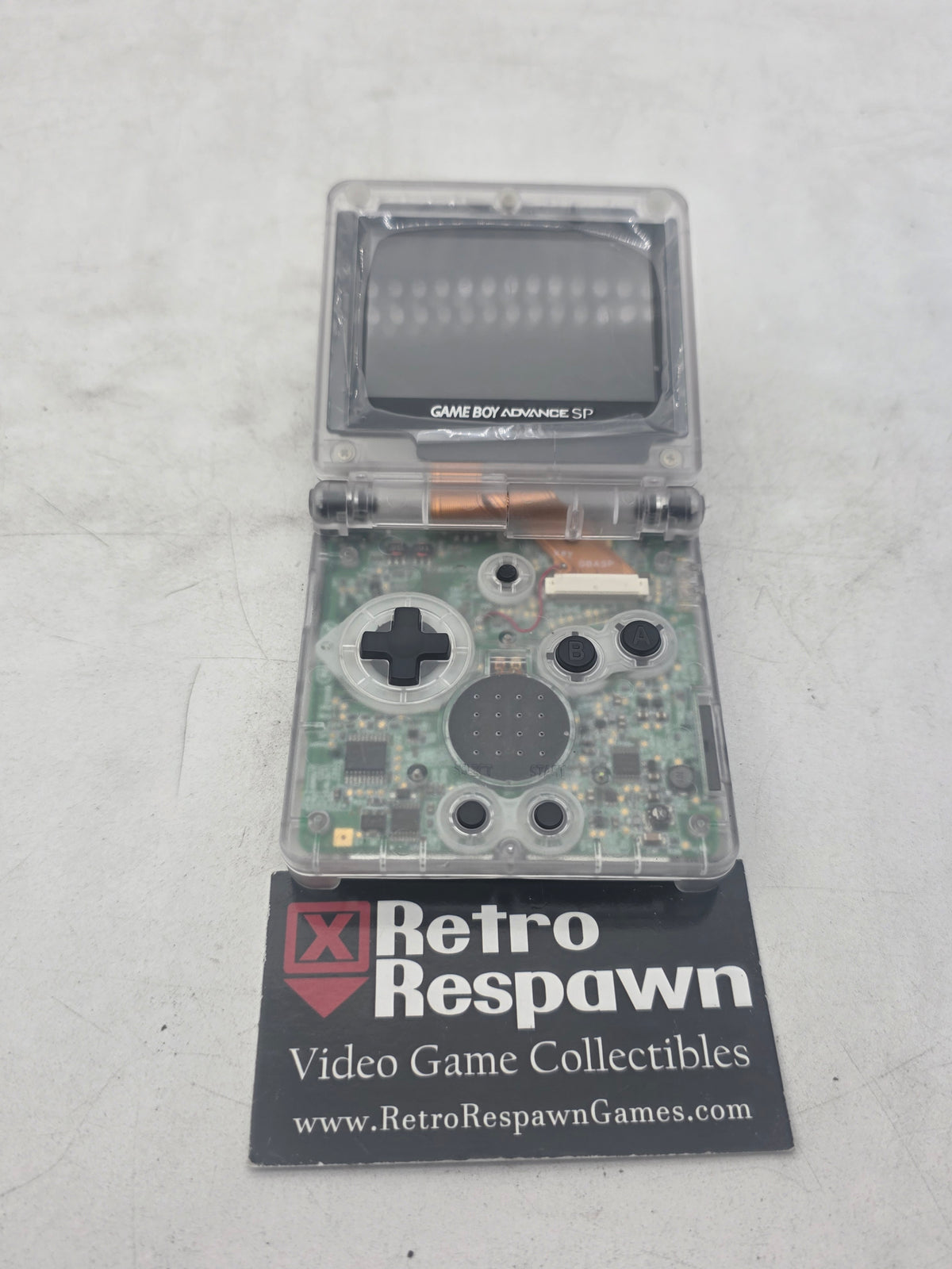 Clear Shell IPS Gameboy Advance SP - GameBoy Advance (Console + Charger)