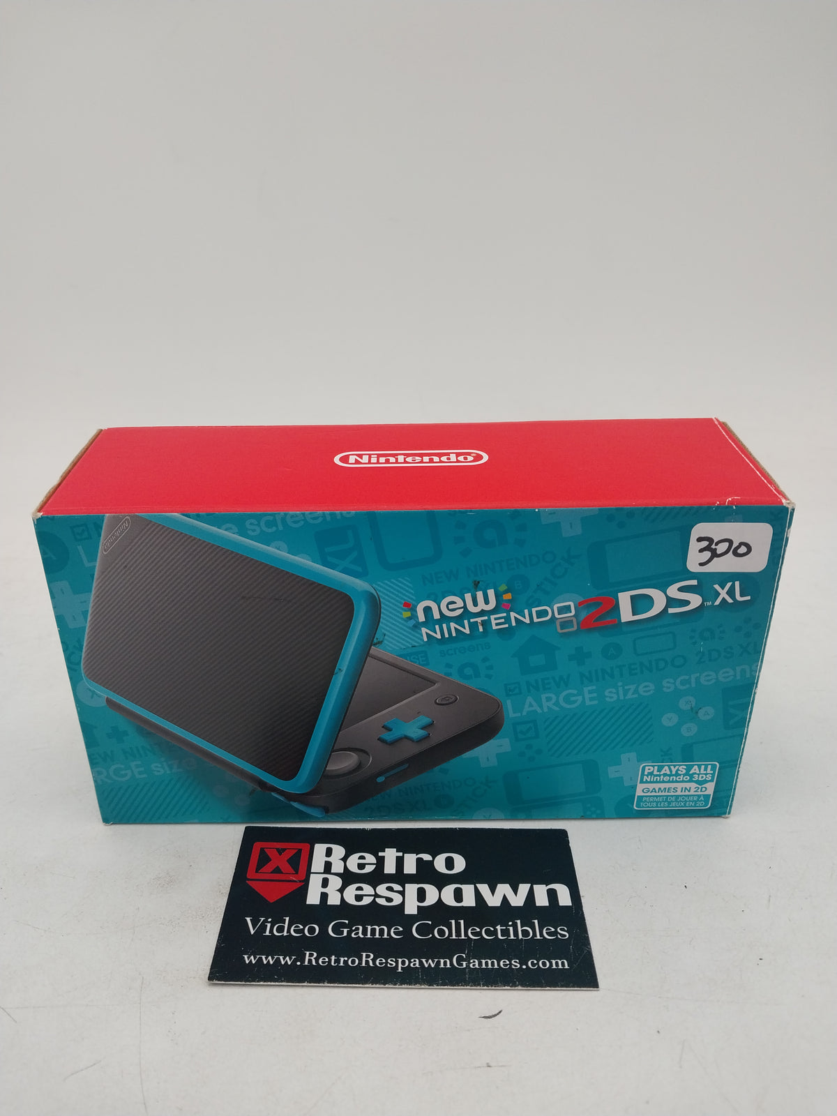 New Nintendo 2DS XL Black & Turquoise - Nintendo 3DS (Complete)