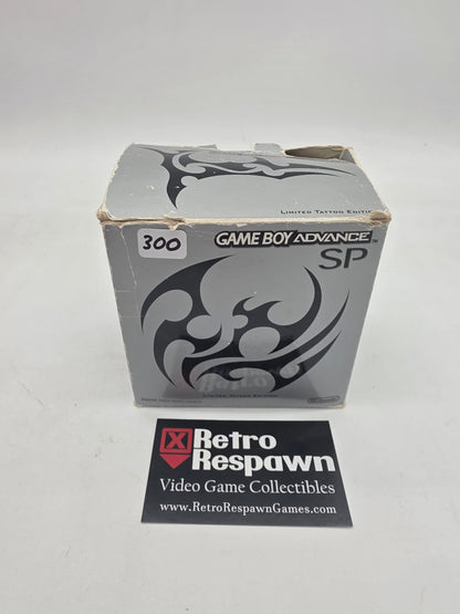 Gameboy Advance SP Limited Tattoo Edition - PAL Nintendo Gameboy Advcane (Box, Console Charger)
