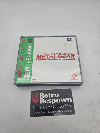 Metal Gear Solid [Greatest Hits] - Playstation (Complete)