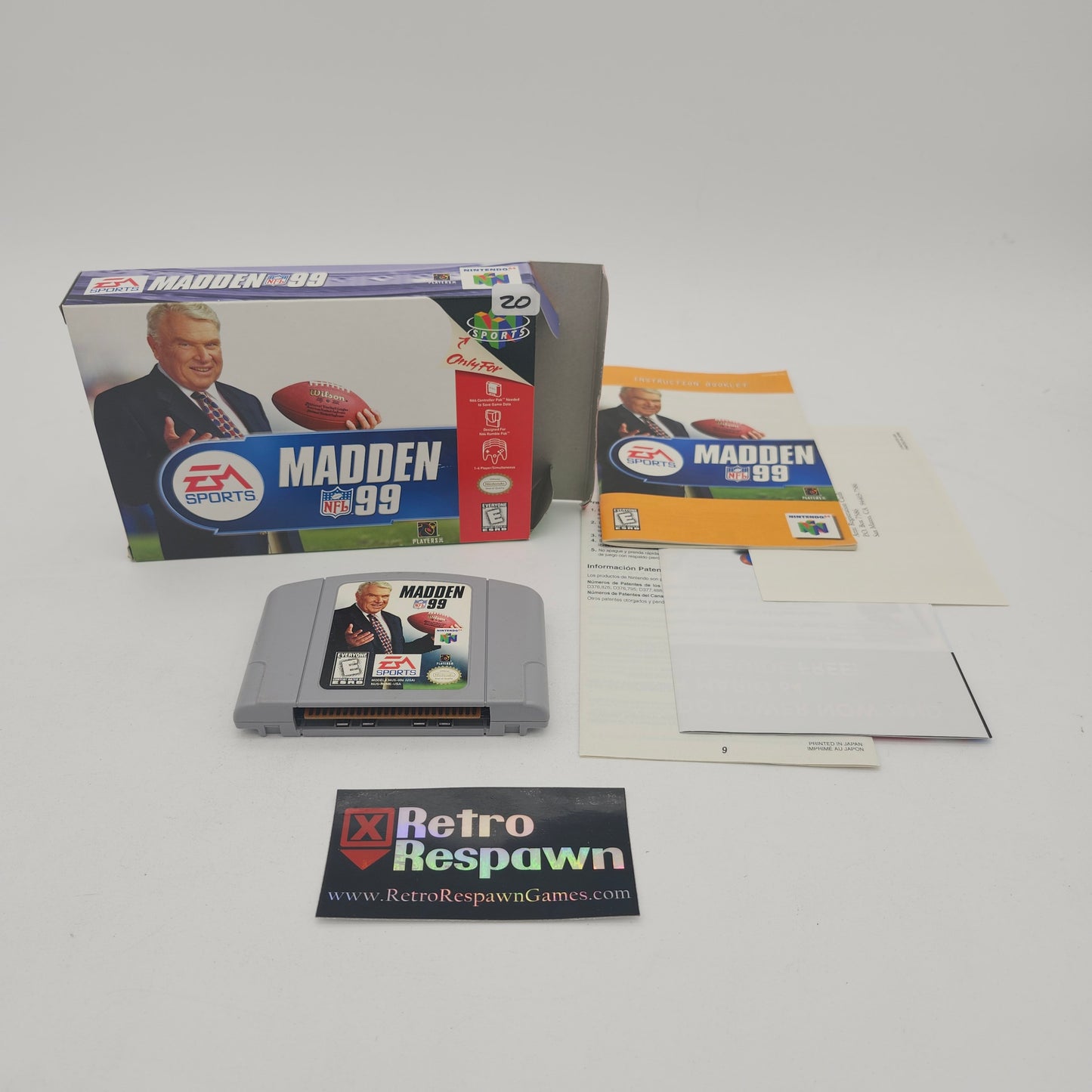 Madden 99 - Nintendo 64 (Complete)