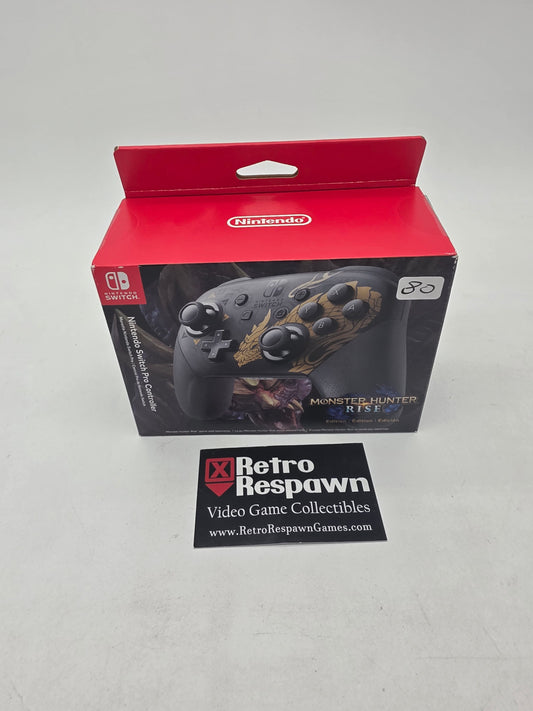 Nintendo Switch Pro Controller Monster Hunter Rise Edition - Nintendo Switch (Sealed)