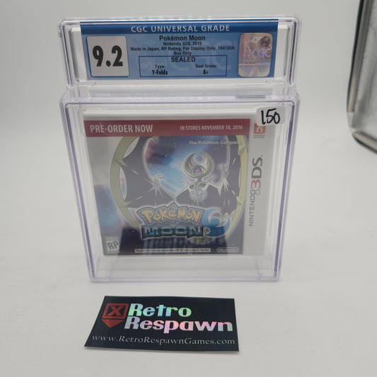 Pokemon Moon For Display Only - Nintendo 3DS (Graded CGC 9.2 A+)