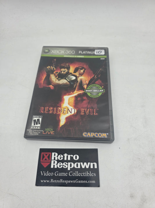 Resident Evil 5 [Platinum Hits] - Xbox 360 (Complete)