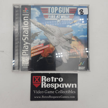 Top Gun Fire at Will - Playstation (Complete)