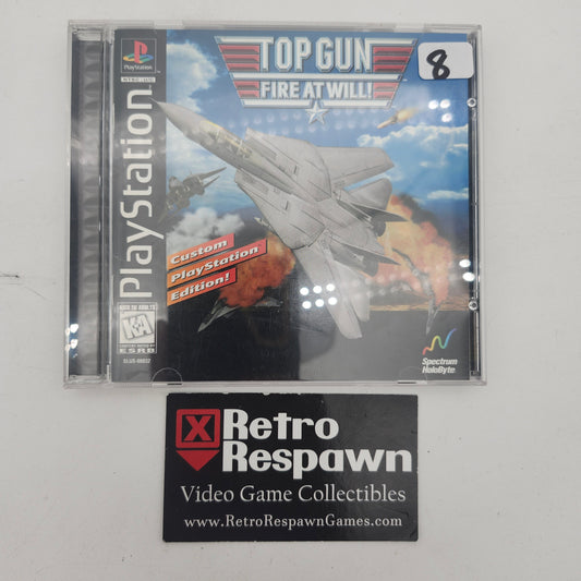 Top Gun Fire at Will - Playstation (Complete)