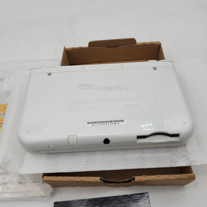 Modded New Nintendo 3DS LL Pearl White - JP Nintendo 3DS (Complete)