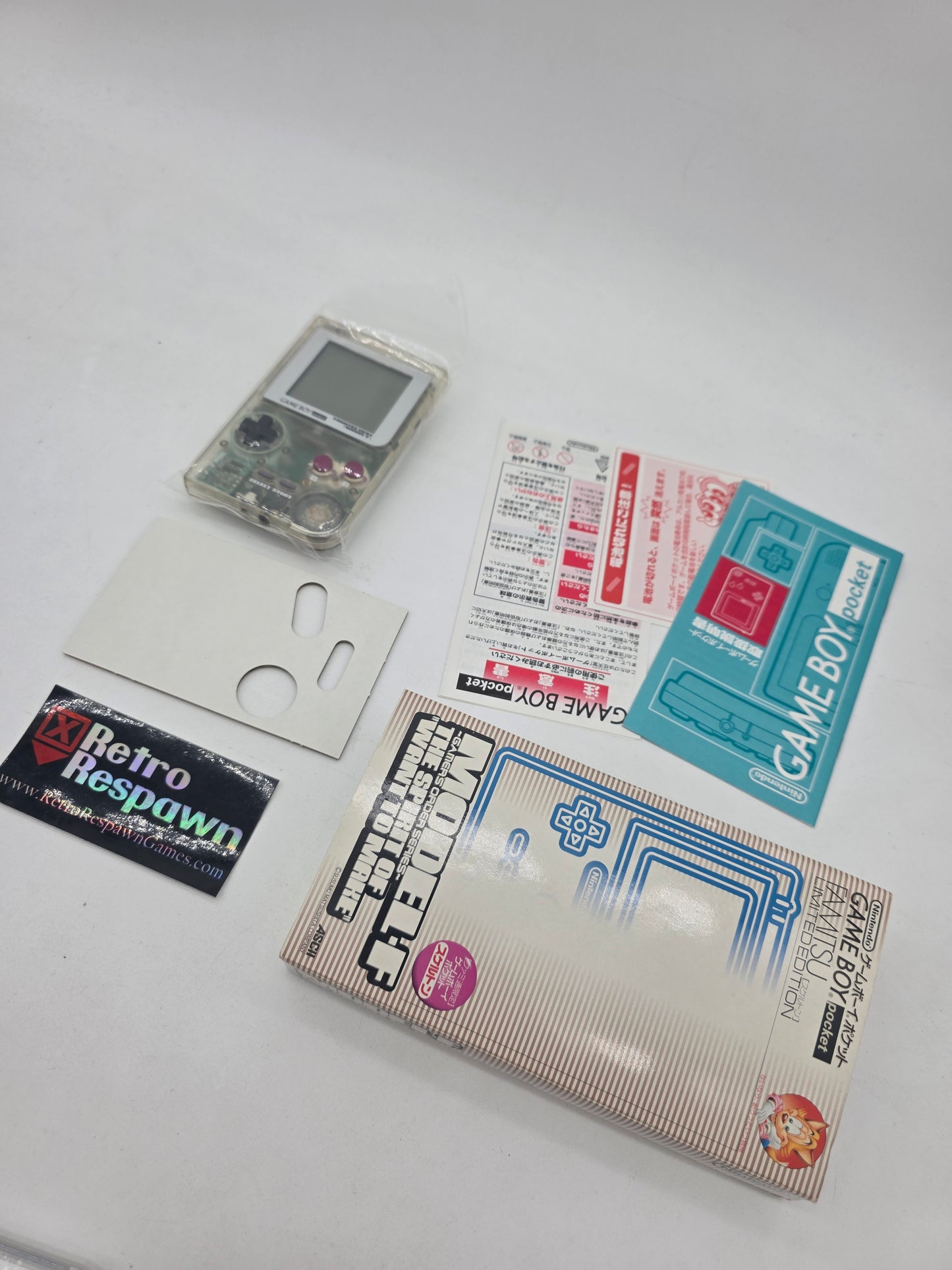 Gameboy Pocket [Limited Edition Famitsu Skeleton Model-F] - JP GameBoy (Complete)