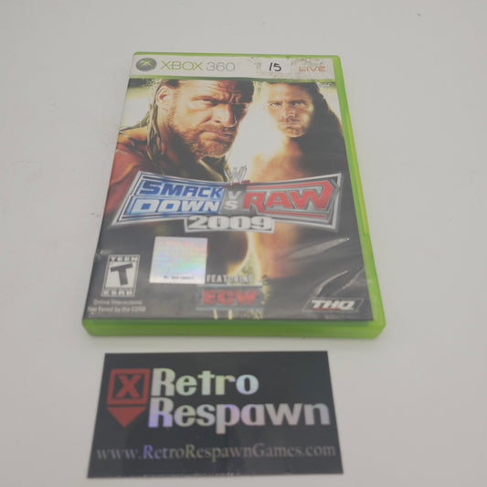 WWE Smackdown vs. Raw 2009 - Xbox 360 (Complete)